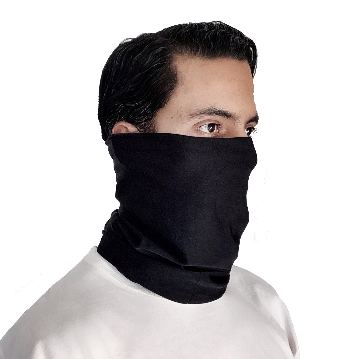 Black Face-buff with Pocket - Pack of 2