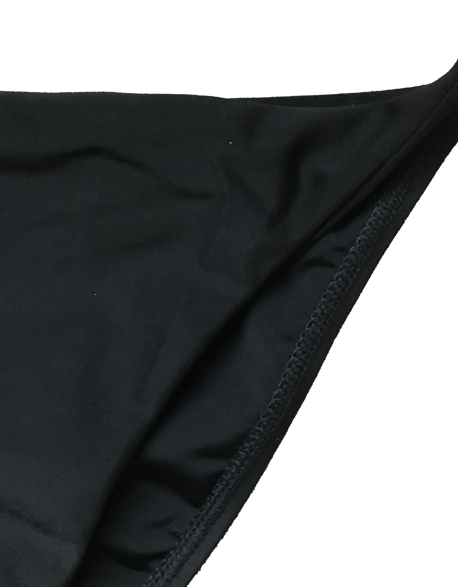 LLYLA Black String Bikini brief - with ruched back