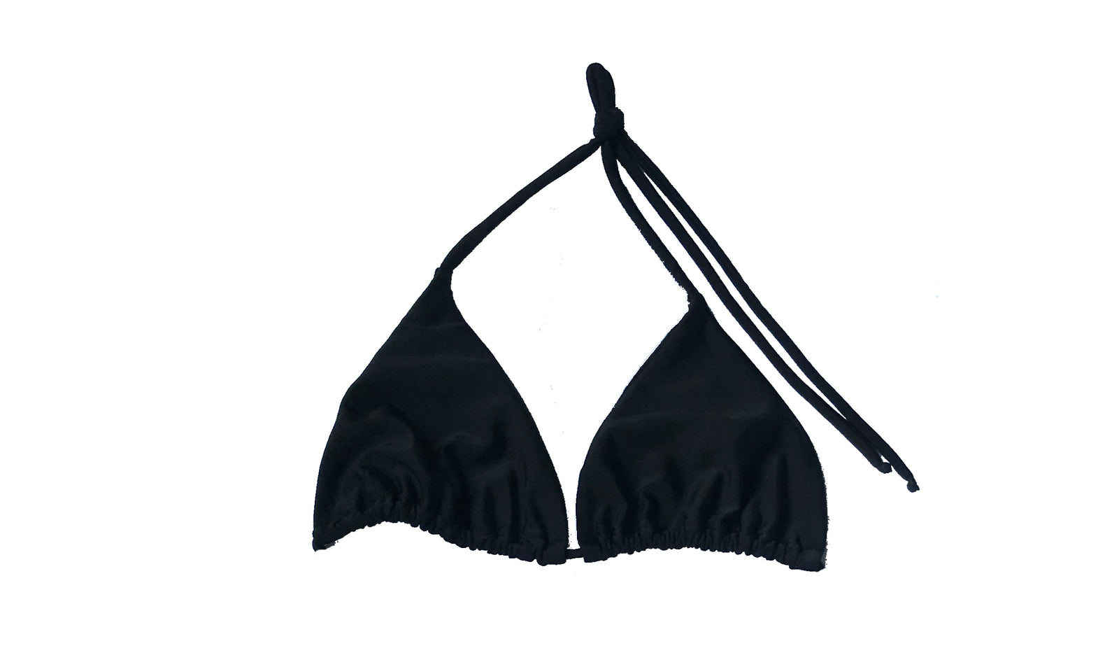 LLYLA Black Halterneck triangle Bikini bra